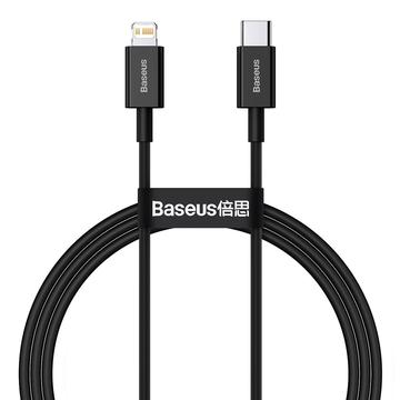 Baseus Superior Series USB-C / Lightning-kabel - 1m, 20W - Sort