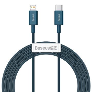 Baseus Superior Series USB-C / Lightning-kabel - 2m, 20W (Open Box - Bulk Tilfredsstillelse) - Blå