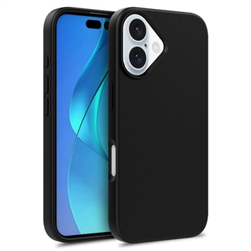 iPhone 16 Biologisk Nedbrydeligt Cover - Sort