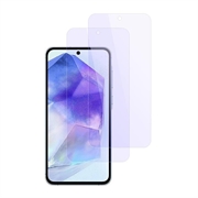 Samsung Galaxy A55 BlueDefend Anti-Blue Light Skærmbeskyttelse Hærdet Glas - 2 stk.