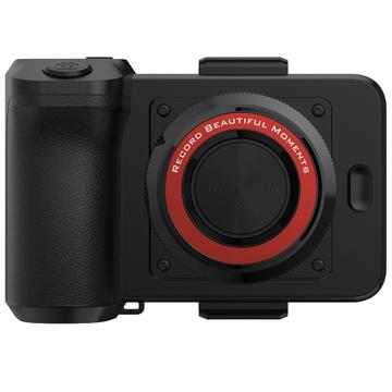 Trådløs powerbank/holder i kameraform med Bluetooth-kameralukker YR-1 - Sort