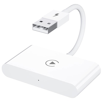 CarPlay Trådløs Adapter til iOS - USB, USB-C (Open Box - God stand) - Hvid