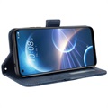 HTC Desire 22 Pro Pung Cover med Kortholder - Blå