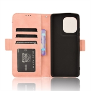 Motorola Edge 50 Pro Pung Cover med Kortholder - Pink