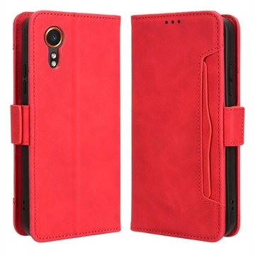 Samsung Galaxy X7 Pung Cover med Kortholder - Rød