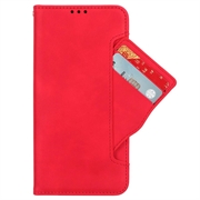 Samsung Galaxy X7 Pung Cover med Kortholder - Rød