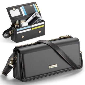 Caseme Me30 3-i-1 Crossbody Telefontaske - 4"-7.5" - Sort