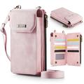 Caseme Me40 Universal RFID-skuldertaske - 4"-7.5" - Pink