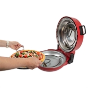 Clatronic PM 3787 Pizzamaskine - 1200W - Rød