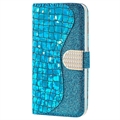 Croco Bling Series Samsung Galaxy A34 5G Coverpung - Blå