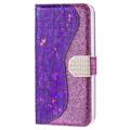 Croco Bling Series iPhone 14 Plus Coverpung - Lilla