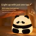 Sød pandaformet natlampe til børn - sort / hvid