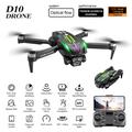 D10 Obstacle Avoidance Brushless Motor Quadcopter Drone med HD-kamera og 3 batterier