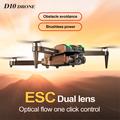 D10 Obstacle Avoidance Brushless Motor Quadcopter Drone med HD-kamera og 3 batterier