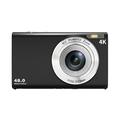 DC402-AF 4K Kids 48MP Digital Camera Auto Focus 16X Digital Zoom Vlogging Camera for Teens (Open Box - Bulk Tilfredsstillelse) - Sort