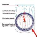 Multifunktionelt Kompas med Rem DC47-3 til Vandreture, Camping, Trekking