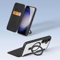 Samsung Galaxy S24 Dux Ducis Skin X Pro Ring Kickstand Cover med RFID - Kompatibel med MagSafe - Sort