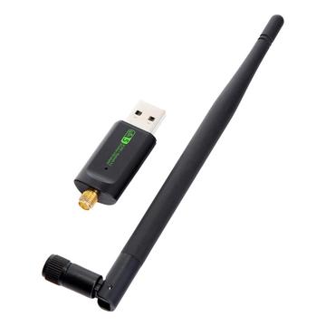 Dual Band USB trådløs Bluetooth-antenne-dongle - 600 Mbps