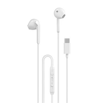 Dudao X3C In-Ear USB-C-hovedtelefoner med ledning - hvid