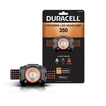 Duracell fokuserende LED-pandelampe med 3 lystilstande - 350lm