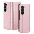 Samsung Galaxy Z Fold5 Dux Ducis Bril Flip Cover - Pink