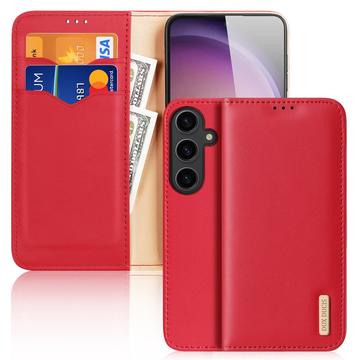 Samsung Galaxy S24 Dux Ducis Hivo Læderpung - Rød