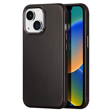 Dux Ducis Naples iPhone 14 Plus Læder Dækket Cover - Kaffe