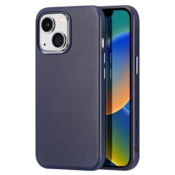 Dux Ducis Naples iPhone 14 Plus Læder Dækket Cover - Blå