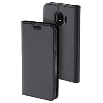 Dux Ducis Skin Pro Series Samsung Galaxy J4 Flip Cover (Open Box - Fantastisk stand) - Mørkegrå