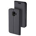 Dux Ducis Skin Pro Series Samsung Galaxy J4 Flip Cover (Open Box - Fantastisk stand) - Mørkegrå