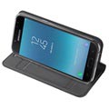 Dux Ducis Skin Pro Series Samsung Galaxy J4 Flip Cover (Open Box - Fantastisk stand) - Mørkegrå