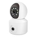 ESCAM QF010 2x2MP Dual Lens Motion Detection WiFi Camera To-vejs stemmekamera understøtter cloudlagring - EU-stik