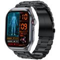 ET585 Smartwatch med AMOLED-skærm med EKG, SOS-nødopkald - Sort