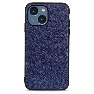 Elegant iPhone 14 Pro Max Läder Skal - Blå