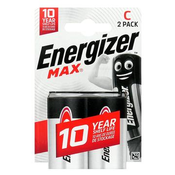 Energizer Max LR14/C Alkaline-batterier - 2 stk.