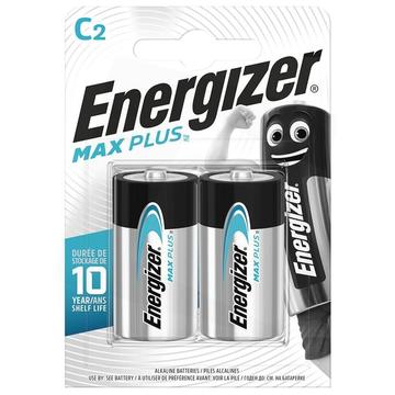 Energizer Max Plus LR14/C Alkaline-batterier - 2 stk.