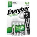 Energizer Recharge Power Plus genopladelige R03/AAA-batterier 700mAh - 4 stk.