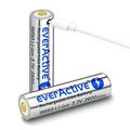 EverActive Silver+ Lithium MicroUSB genopladeligt 18650 batteri - 2600mAh