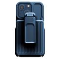 Explorer Series iPhone 14 Plus Hybrid Cover med Bælteklip - Mørkeblå