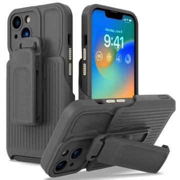 Explorer Series iPhone 14 Plus Hybrid Cover med Bælteklip - Grå