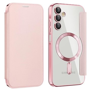 Samsung Galaxy A15 Flip cover med kortholder - MagSafe-kompatibel - Pink