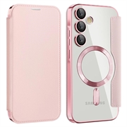 Samsung Galaxy A35 Flip cover med kortholder - MagSafe-kompatibel - Pink