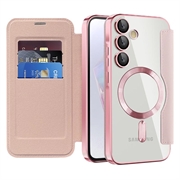 Samsung Galaxy A35 Flip cover med kortholder - MagSafe-kompatibel - Pink