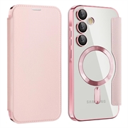 Samsung Galaxy A55 Flip cover med kortholder - MagSafe-kompatibel - Pink