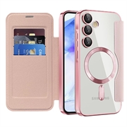 Samsung Galaxy A55 Flip cover med kortholder - MagSafe-kompatibel - Pink