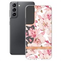 Flower Series Samsung Galaxy S22+ 5G TPU Cover - Pink Gardenia