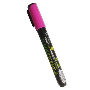 Flysea S368 Fluorescerende marker / overstregningstusch til glas, tavler, plastik og træ - Pink