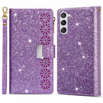 Starlight Series Samsung Galaxy S23 5G Pung Taske - Lilla