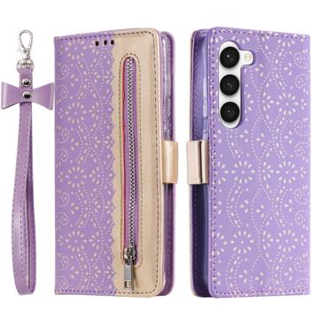 Lace Pattern Samsung Galaxy S23+ 5G Etui med Pung