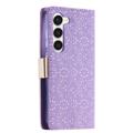 Lace Pattern Samsung Galaxy S23+ 5G Etui med Pung